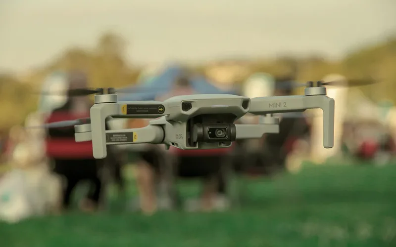 Long-range commercial drone flying in open airspace under clear skies