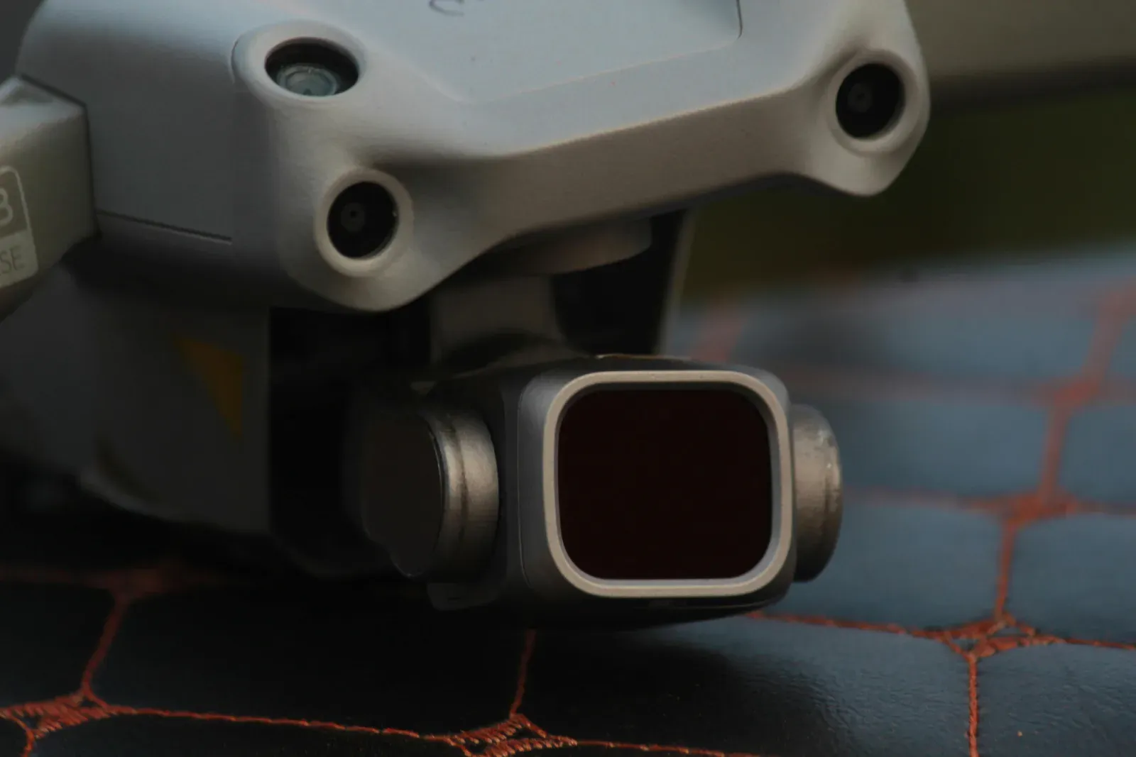 Close-up of drone sensors and detect-and-avoid hardware
